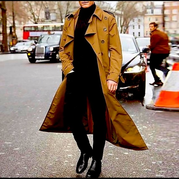 Calofe Khaki Full Trench Coat
